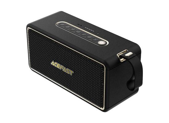 ACEFAST K3 Ultra-Portable Bluetooth-Compatible Speaker IPX6 Waterproof RGB Light Loudspeaker up to 20 hours USB disk, TF card, and AUX - Black